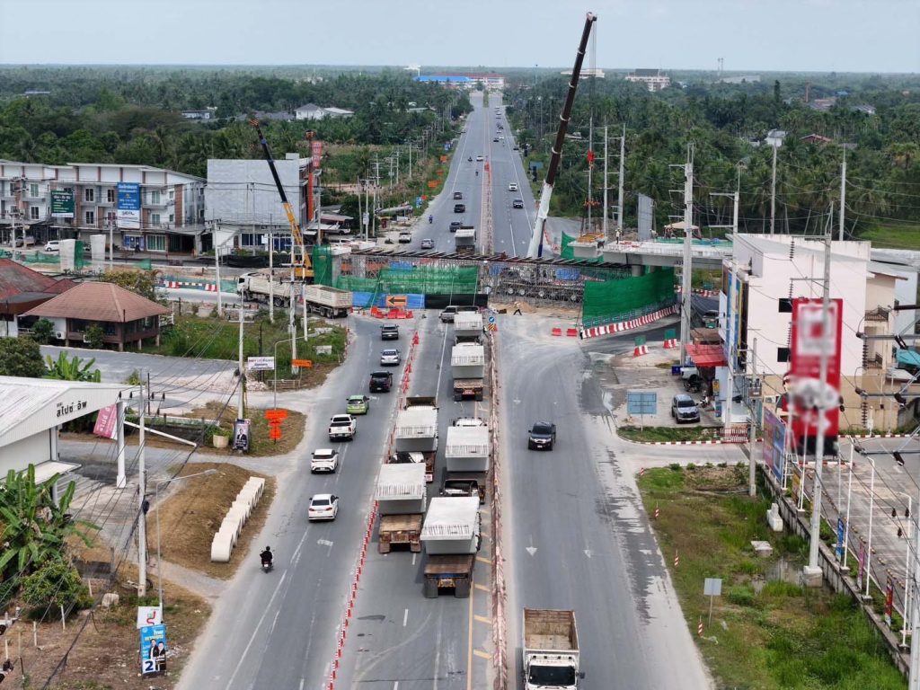 เช็กผลงาน!! สร้างถนนสายส่วนต่อขยายถนนเฉลิมพระเกียรติ @นครศรีธรรมราช