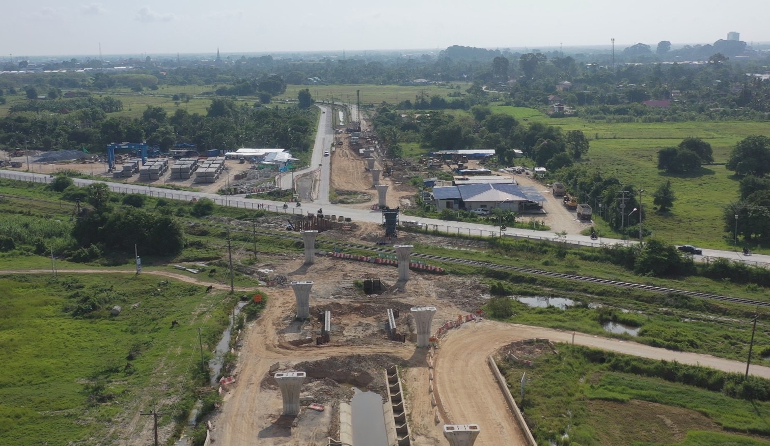 คืบหน้า 75% สร้างถนน 4 เลน แยก ทล.4103 เลียบคลองชลประทาน – ถนนพุทธภูมิ @นครศรีธรรมราช